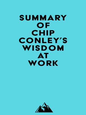 cover image of Summary of Chip Conley's Wisdom at Work